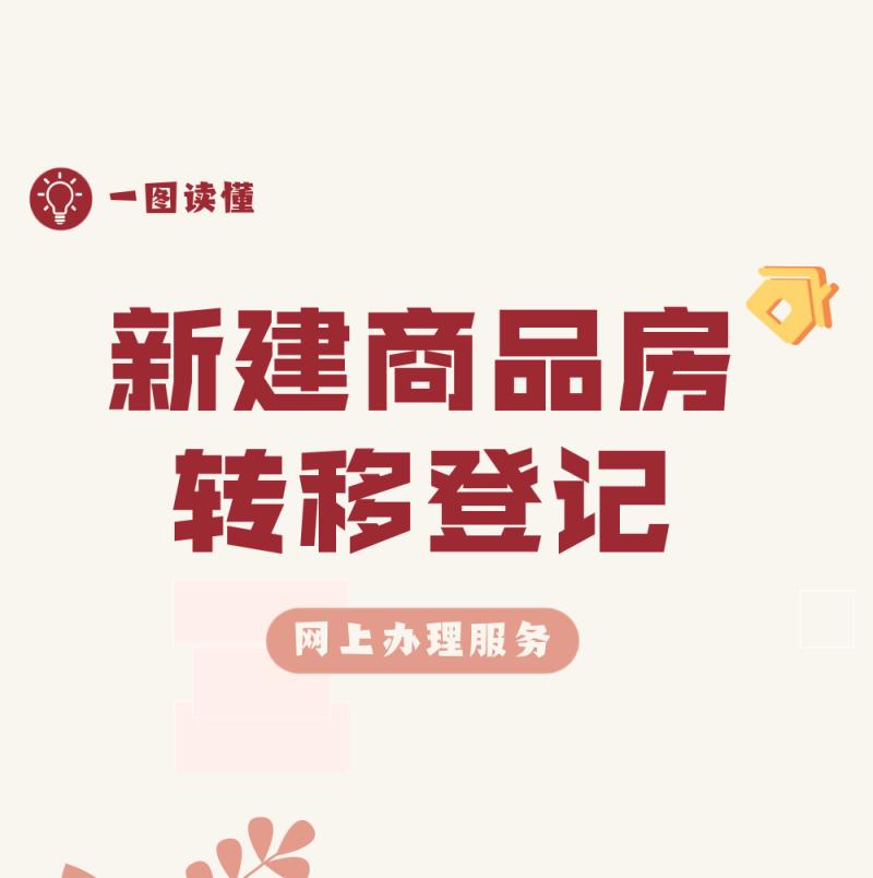 北京新建商品房轉移登記實現全程網辦！操作流程一圖讀懂