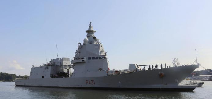意大利軍艦首次停靠日本，軍事專家：純屬例行公事的“打醬油”