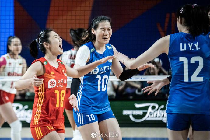 祝賀！中國女排世聯賽六連勝