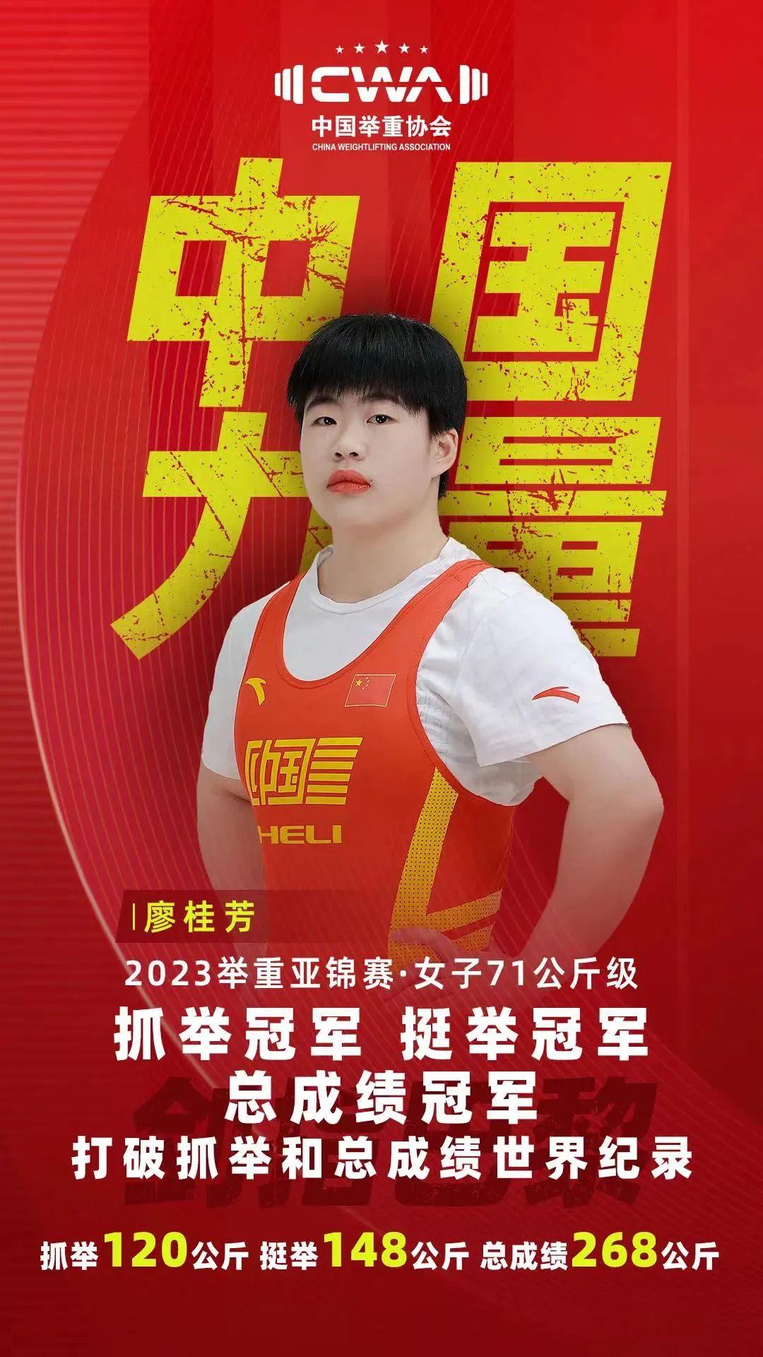 舉重亞錦賽激戰正酣——廖桂芳破兩項世界紀錄奪三金