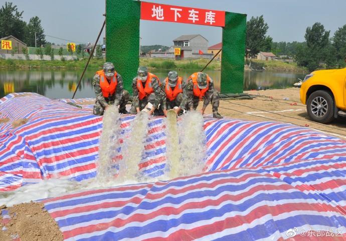 直擊民兵防汛搶險訓練登場