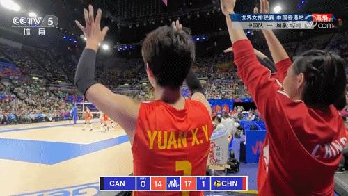 中國女排3-0擊敗加拿大隊，豪取世界女排聯賽五連勝