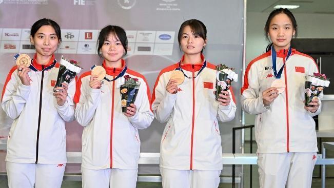 世界青少年擊劍錦標賽：中國隊獲女子花劍團體銅牌