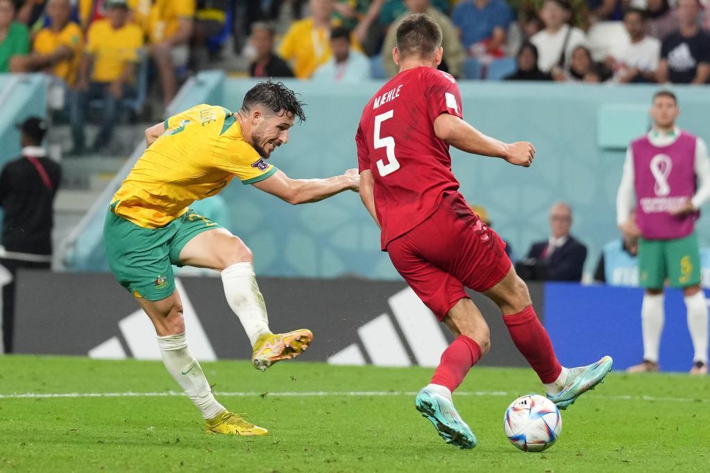 卡塔爾世界盃 | 澳大利亞隊1:0擊敗丹麥隊晉級16強