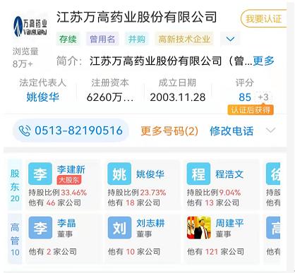 萬高藥業採購數據存在矛盾，曾無償受讓專利權