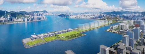 綜合多元化地段Park Peninsula標誌首度登場 中文名命名爲“海灣半島”