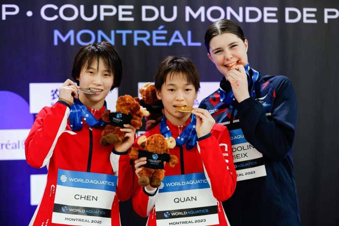 跳水世界盃蒙特利爾站中國隊包攬九金