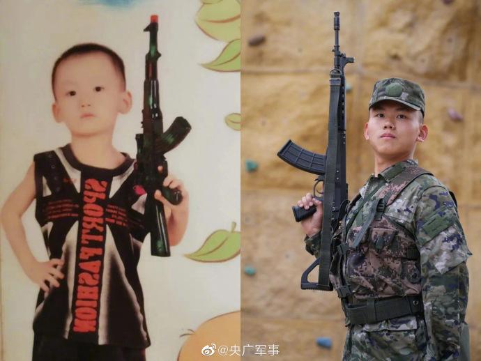 小時候想當兵現在真的扛上槍啦！