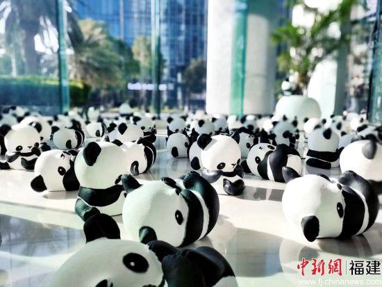 大熊貓巡展首次亮相廈門 呼籲生物多樣性保護