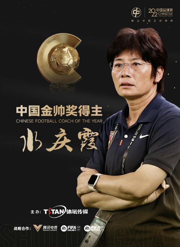 水慶霞獲2022金帥獎，張玉寧獲2022金球獎