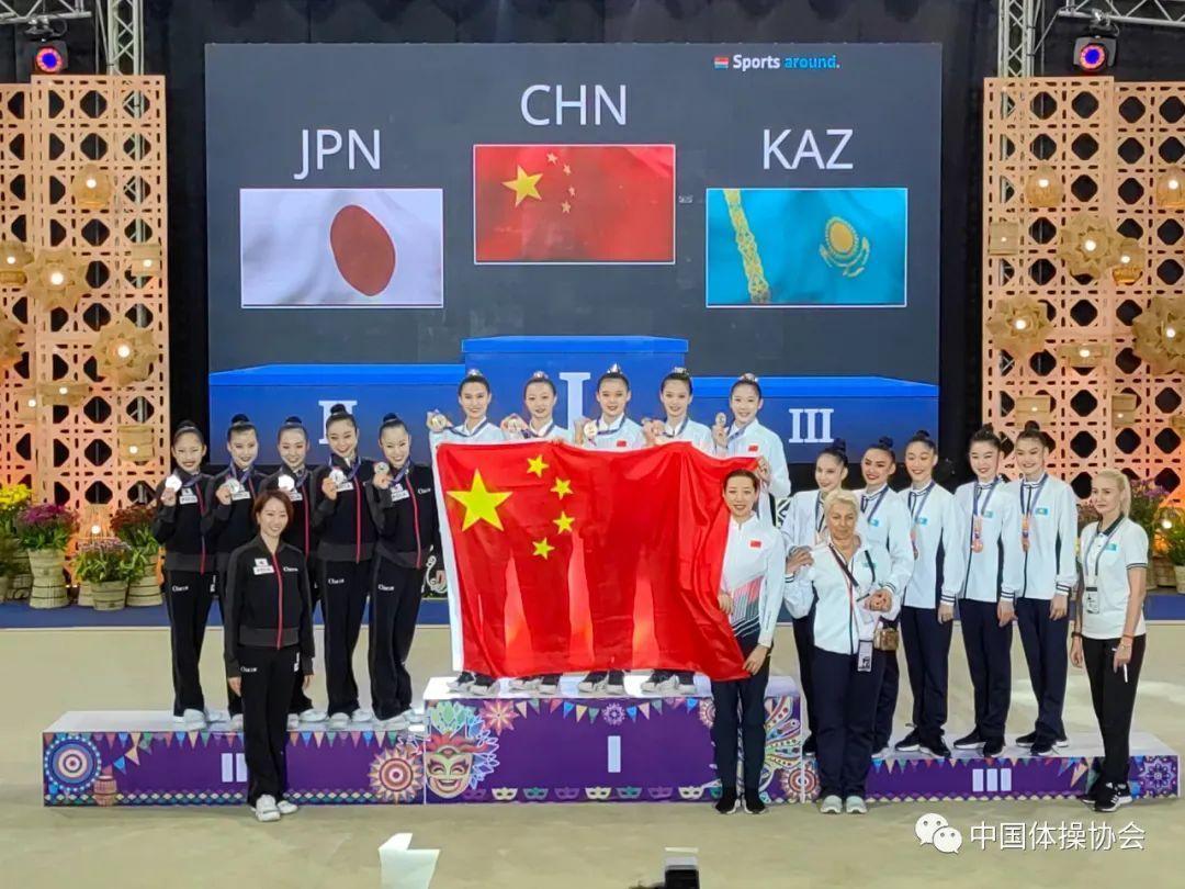 藝體亞錦賽中國隊集體單項5圈奪冠