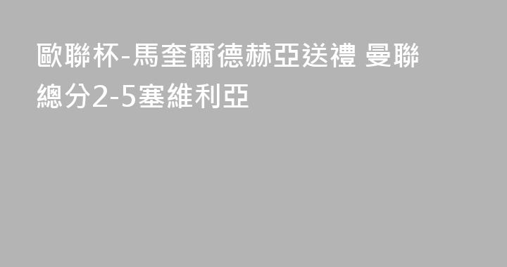 歐聯杯-馬奎爾德赫亞送禮 曼聯總分2-5塞維利亞