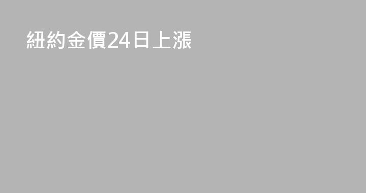紐約金價24日上漲