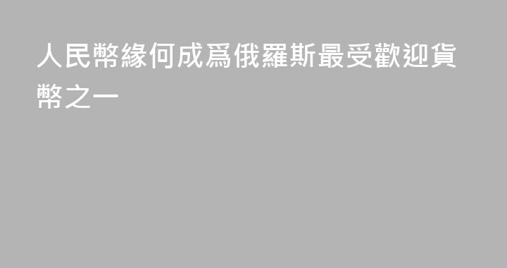 人民幣緣何成爲俄羅斯最受歡迎貨幣之一