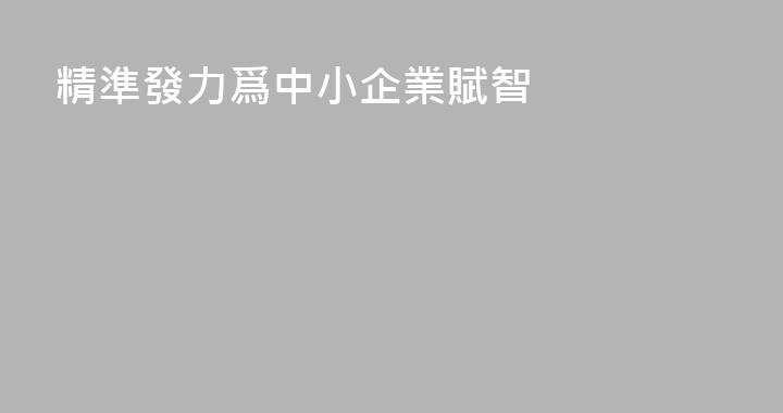 精準發力爲中小企業賦智