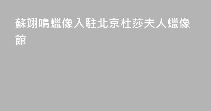 蘇翊鳴蠟像入駐北京杜莎夫人蠟像館