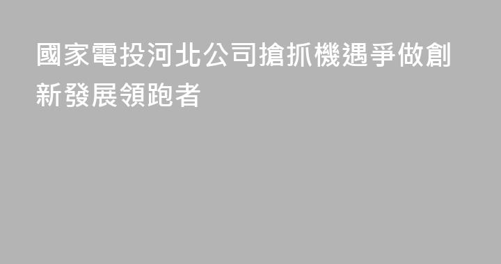 國家電投河北公司搶抓機遇爭做創新發展領跑者