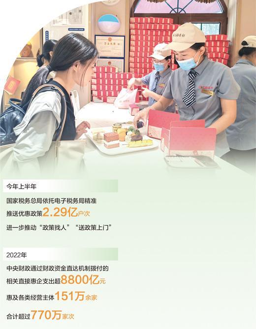 政策直達快享 企業輕裝前行（深度觀察·暢通資金“血脈”，促進民營經濟發展壯大）