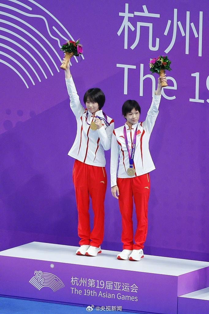 10賽10金 中國跳水隊包攬亞運全部金牌！