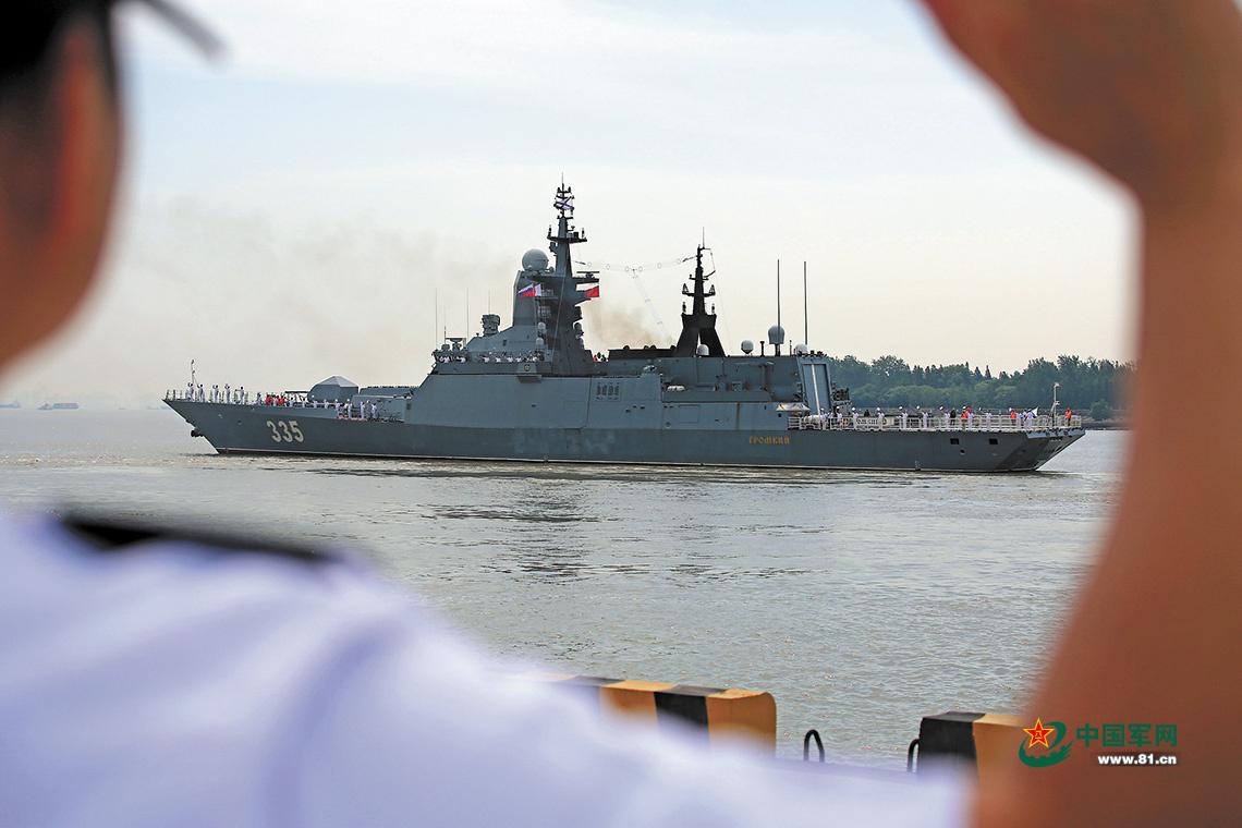 俄羅斯海軍艦艇編隊結束訪問離開上海