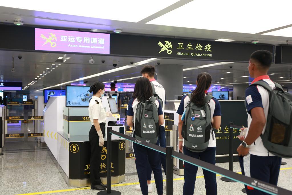 杭州亞運會首批境外運動員抵杭