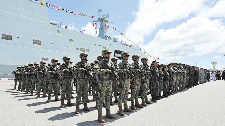 泰國海軍司令員成猜上將宣佈中泰“藍色突擊-2023”海上聯訓開訓，中國大使致辭