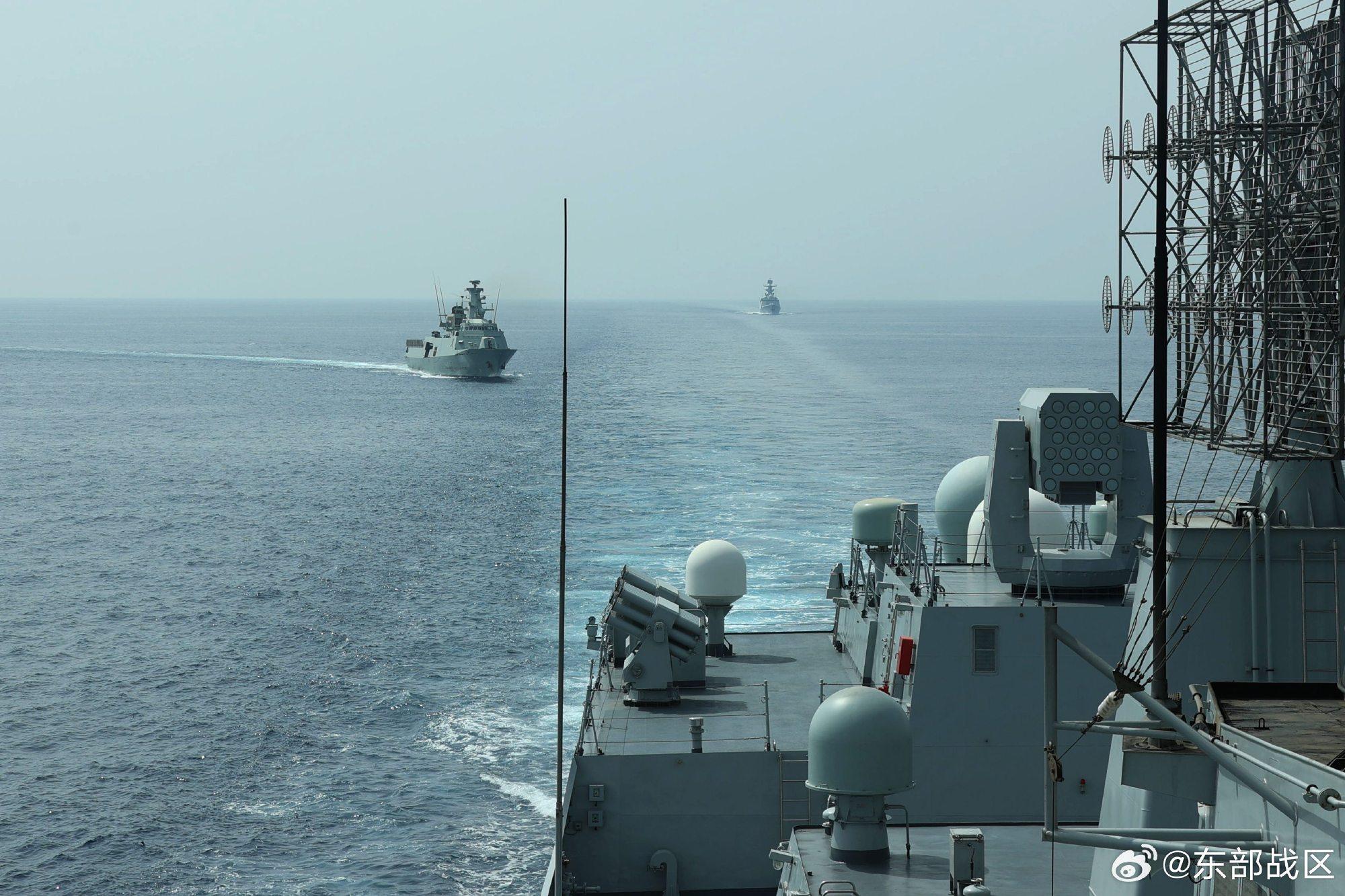 海軍第44批護航編隊舉行海上聯合演練