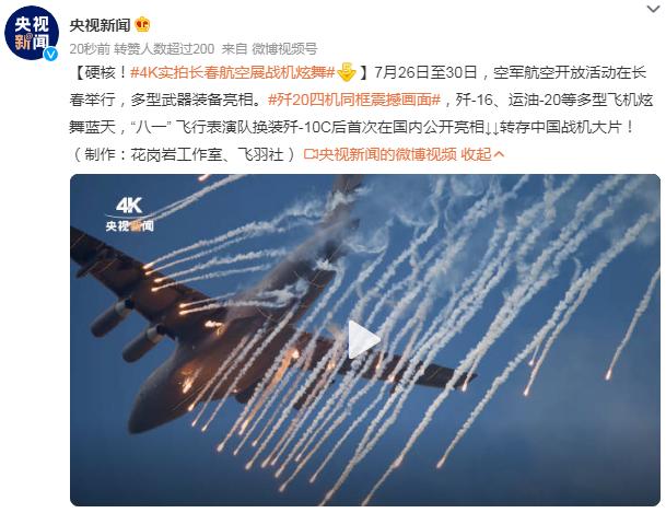硬核！4K實拍長春航空展戰機炫舞