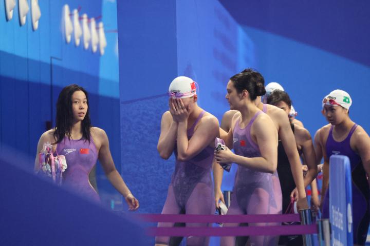 犯規出局 中國女子4x100米混合泳接力無緣決賽