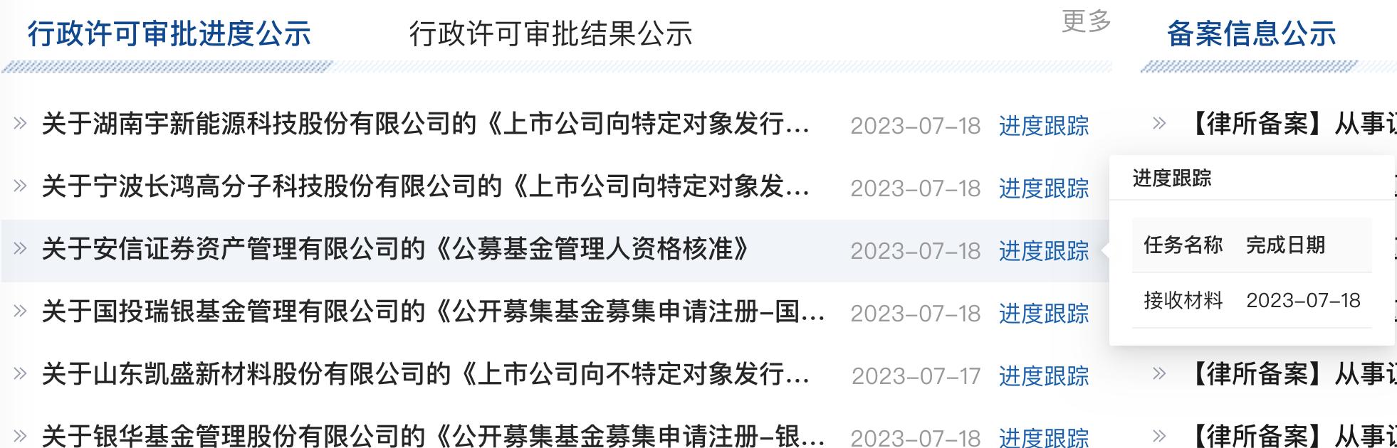 券商進軍公募再取新進展，安信資管材料獲接受
