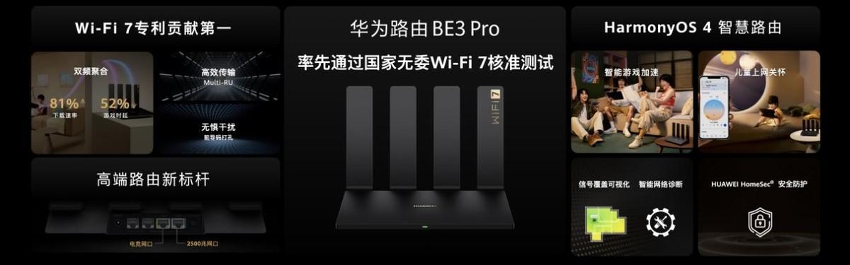 華爲路由 BE3 Pro 2500M將引發Wi-Fi 7路由器市場新一輪變革