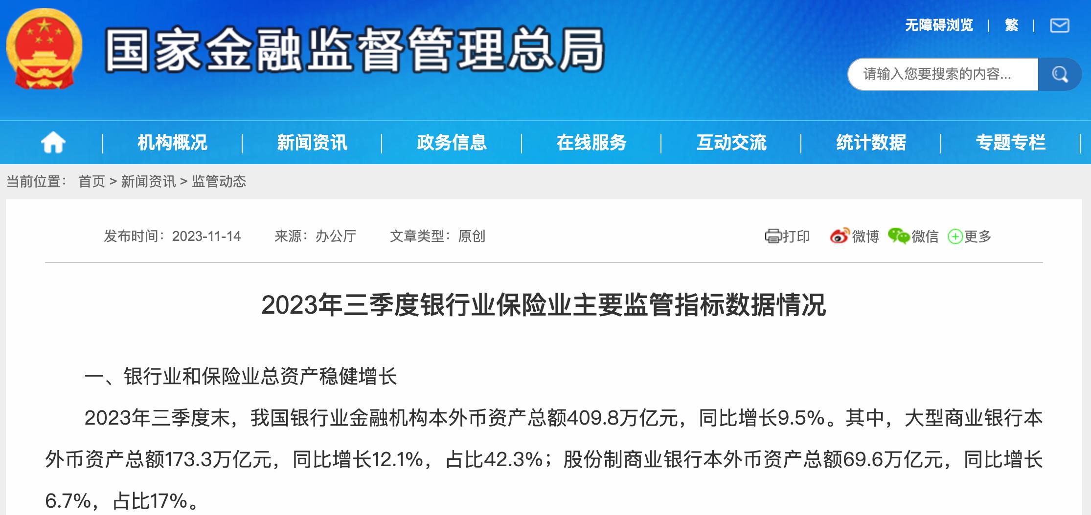 前三季度，商業銀行累計實現淨利潤1.9萬億元