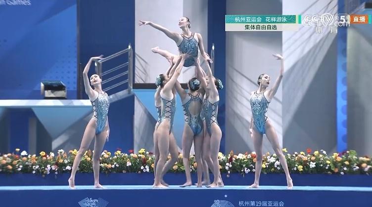 中國隊奪得杭州亞運會花樣游泳集體項目金牌