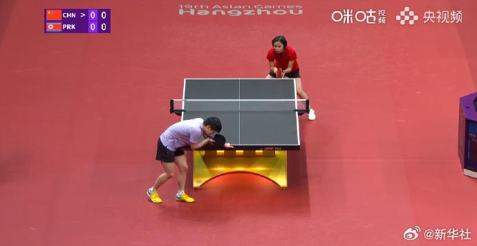 孫穎莎4比1卞松京 晉級亞運女單4強