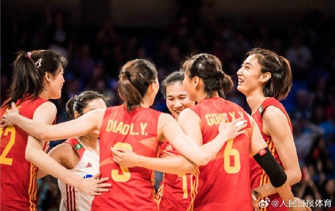 中國女排3比1巴西女排，晉級世聯賽四強