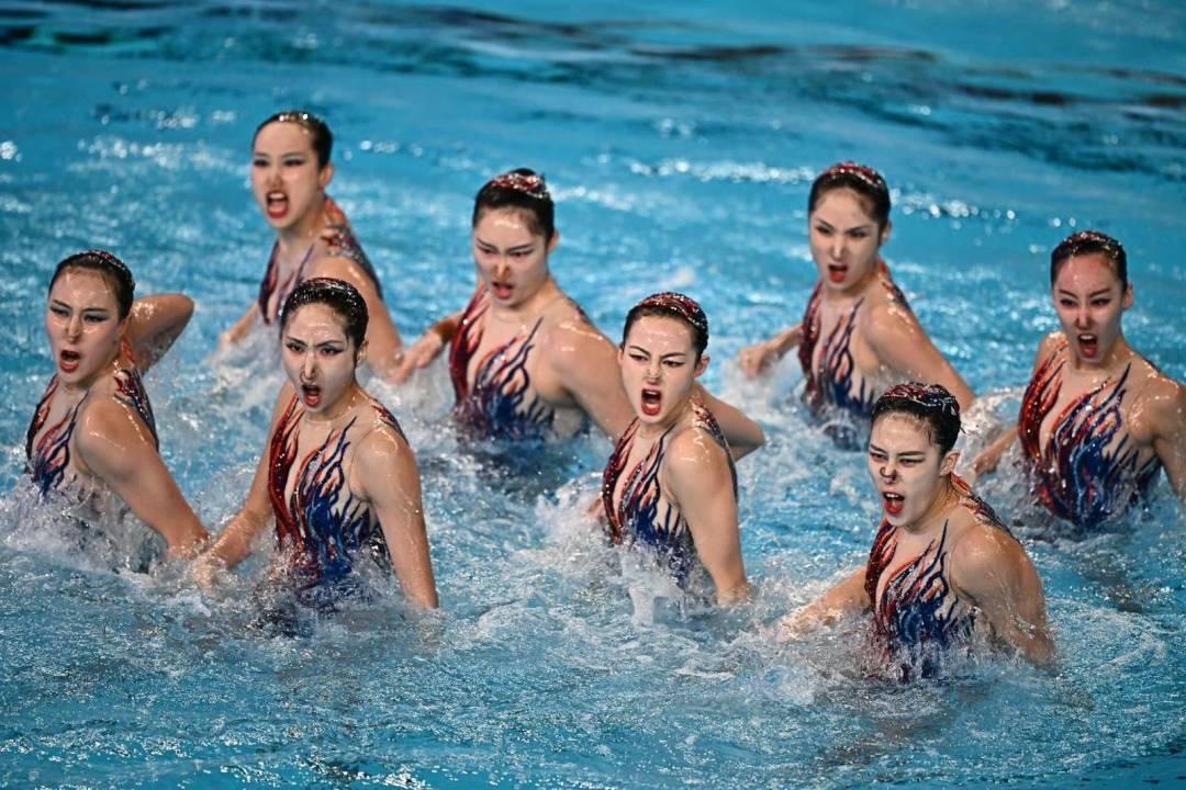 中國隊奪得世錦賽花遊集體技術自選金牌