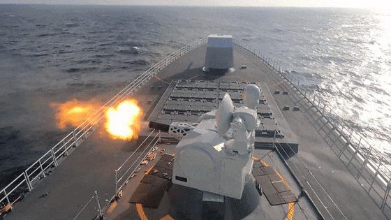 “萬噸大驅”延安艦，最新訓練畫面來啦