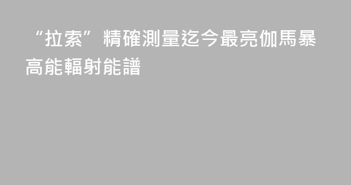 “拉索”精確測量迄今最亮伽馬暴高能輻射能譜