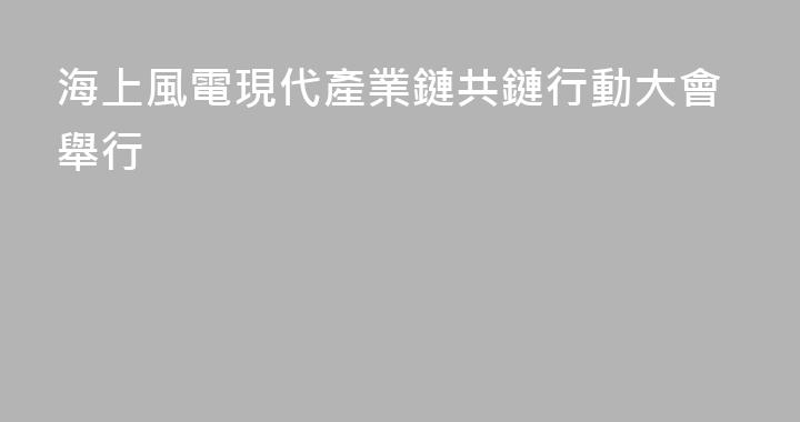 海上風電現代產業鏈共鏈行動大會舉行