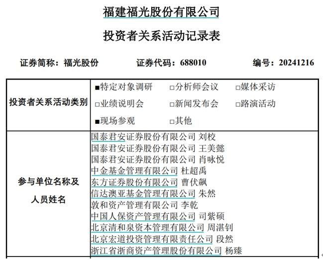 福光股份接待多家機構調研，國內最重要的特種光學鏡頭提供商之一