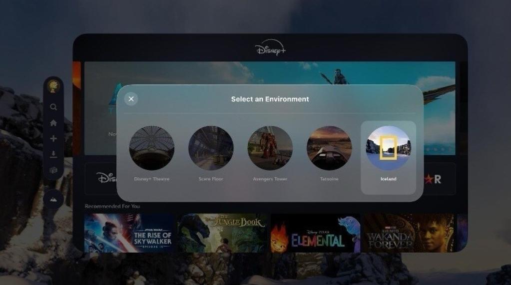 Disney+爲蘋果Vision Pro打造全新沉浸式環境