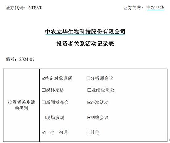 中農立華接待多家機構調研，國際業務進展符合預期