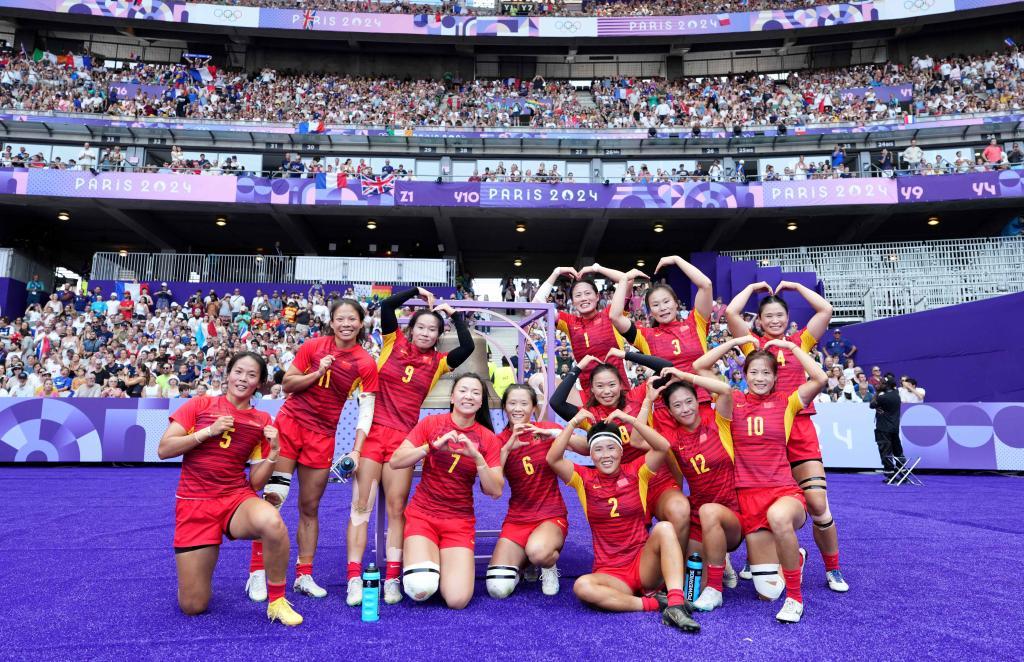 巴黎奧運會 | 中國女橄創歷史獲第六 新西蘭隊衛冕