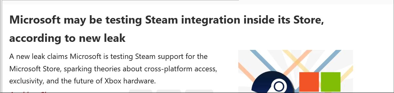爆料：Steam登陸Xbox 微軟商店的內部測試已在進行中
