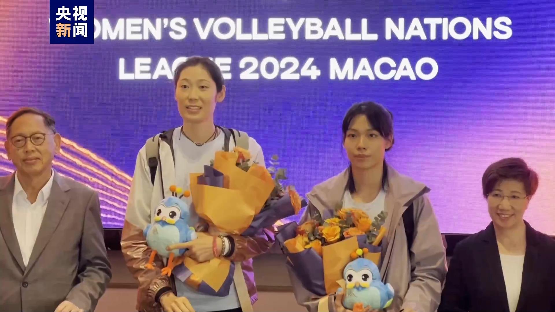 朱婷迴歸！中國女排抵澳備戰世聯賽澳門站