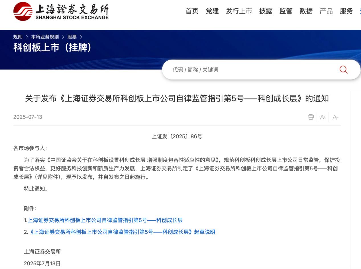 上交所：32家未盈利企業進入科創成長層