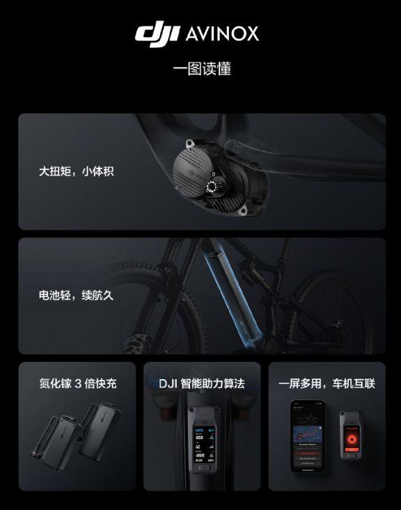 大疆發佈Avinox電助力系統，進軍高端山地車市場