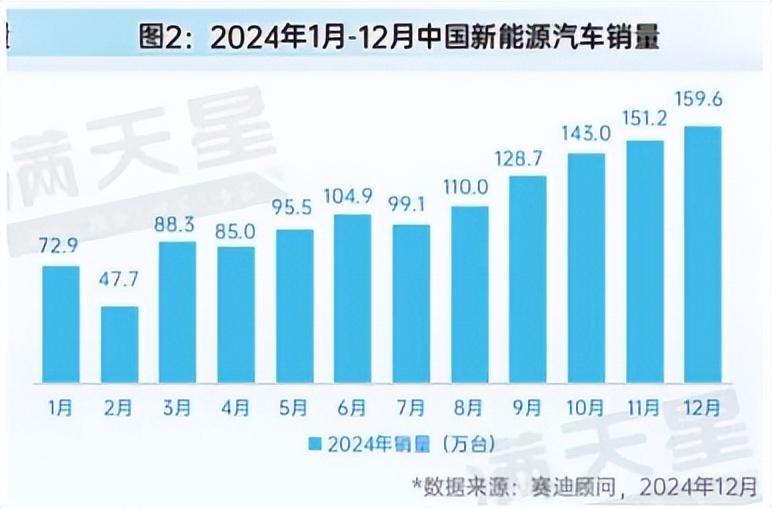 1月新能源車效率同比增長31%，機構樂觀預判2025年數據表現