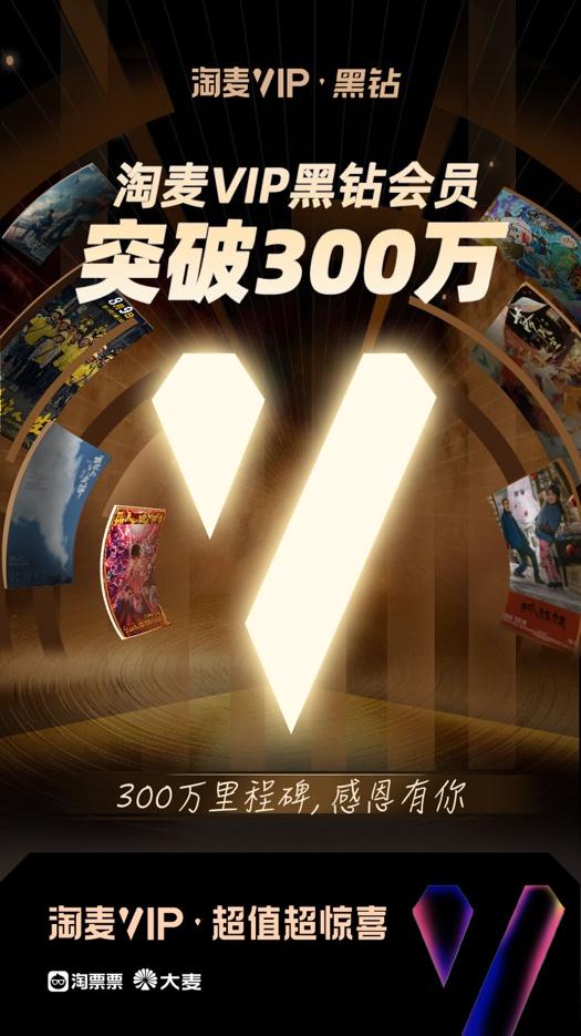 淘麥VIP公佈會員數據：黑鑽會員突破300萬
