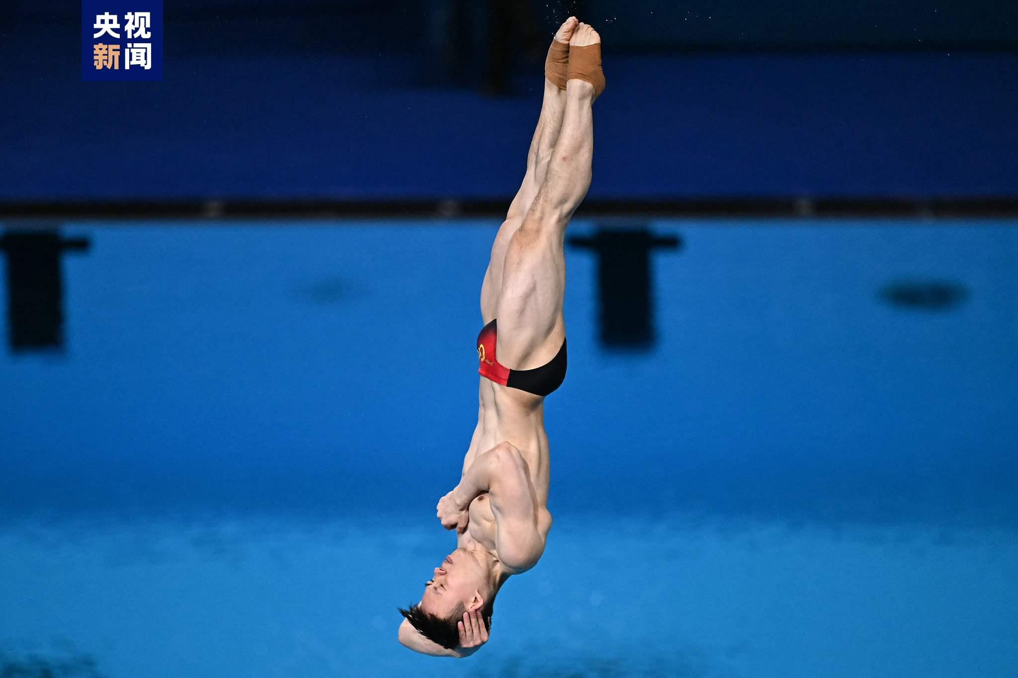中國選手提前鎖定跳水男子3米板金牌